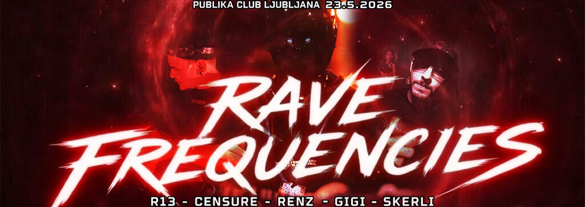 Hardtechno dogodek Rave Frequencies Ljubljana
